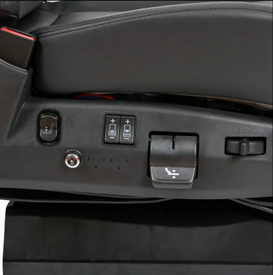 Siège conducteur de luxe en PVC avec coussin d'air marqué E