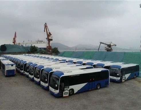 200 unités king long bus équipés  Cummins moteurs pour arriver à chypre